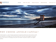 Tablet Screenshot of anfieldcapital.com